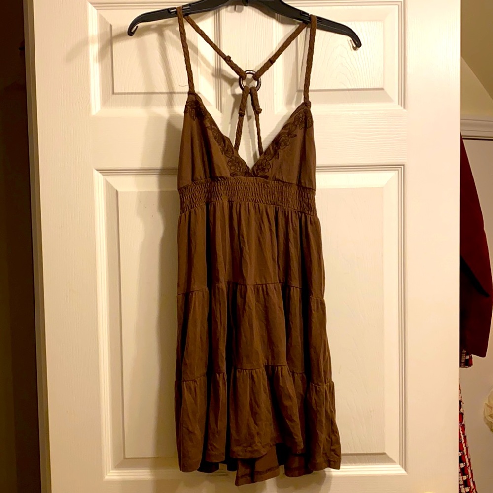 Sexy Boho Rose-Embroidered Tunic Top or Mini Dress